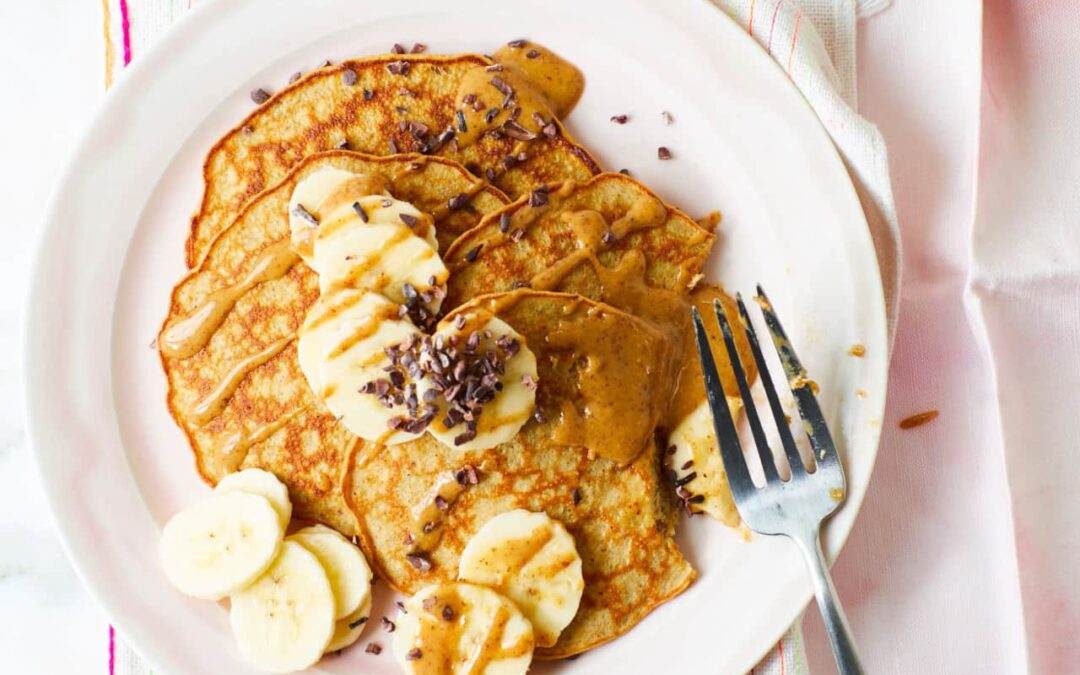 Creps de harina de almendras y plátano